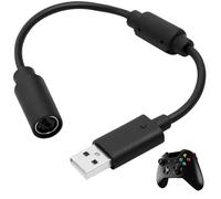 BaiWeiDun USB Breakaway Cable Compatible for Logitech G920 G923 G27 G29, Ferrari 458 Spider Racing Wheel Cord, Guitar Hero, Xbox USB Plug (Black)