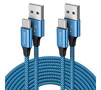 Baiwwa USB C Charger Cable 3M Long, 2Pack USB A to USB C Cable 3M for iPhone 15/16 Pro Max, for Samsung Galaxy S24 S23 S22 S21 S20 S9 S8 Plus -Blue
