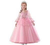Baixia Flower Girl Dress for Kids Puffy Princess Dress Baby Girl Wedding Birthday Party Tutu Dresses Dance Ball Prom Gown Pink 8