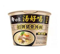 Baixiang Instant Bowl Noodle Artificial Pork Bone Soup Flavour 108g