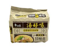Baixiang Instant Noodle Artificial Pork Bone Soup Flavour 113g (Pack of 5)