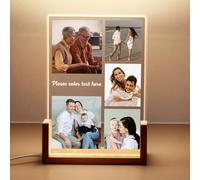 Baixtuo Personalised Acrylic Plaque Definition with Photo, Custom Gift for Loved Ones Best Friend Birthday Gifts,Customizable Gifts for Christmas Day- LED Acrylic Night Light Powered by USB (Style-9)