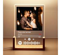 Baixtuo Personalised Acrylic Plaque Definition with Photo, Custom Gift for Loved Ones Best Friend Birthday Gifts,Customizable Gifts for Christmas Day- LED Acrylic Night Light Powered by USB (Style-13)