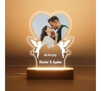 Baixtuo Personalised Acrylic Plaque Definition with Photo, Custom Gift for Loved Ones Best Friend Birthday Gifts,Customizable Gifts for Christmas Day- LED Acrylic Night Light Powered by USB (Style-18)