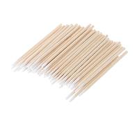 Baiyao 100pcs Short Mini Cotton Swabs Wooden Handle Single-Tipped Cotton Buds Applicator Q-tip for Salon Hospital Home Use