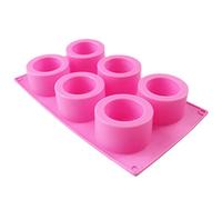 Baiyao 6-Cavity Round Silicone Shot Glass Cup Mold Handmade Epoxy Resin Mould Ice Cube Tray DIY Craft
