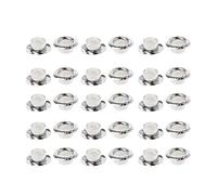 Baiyao S925 Silver Smooth Beads Cap 4.5 mm Hole Beads Cap for Jewellery Making DIY Crafts Pack of 30