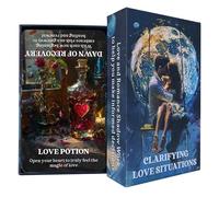 BAIYOOBAI Clarifying Love Situations Oracle Cards, Twin Flames Soulmates Relationship Romance Love Messages Oracle Deck, Shadow Work Oracle Deck,Fortune Telling Toys