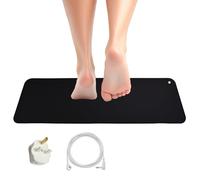 Baiyouli Earthing Mat 25x68cm, Grounding Mat Earthing with UK Grounding Wire and Plug for Improved Sleep, Relaxation, Energy, Pain Relief, Inflammation, Balance, Wellness