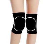 Baiyouli Volleyball Knee Pads for Women Men Kids, 2-Pack Soft Breathable Knees Protective, Knee Brace Knee Pads for Volleyball Football Dance Yoga Tennis Running Cycling Workout Climbing (Black L)