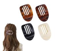 BAIYSFFG 4PCS Flat Hair Claw Clips Women Curved Design Hair Clips for Thick Hair,Curved Design Strong Hold Hair Accessories for Women and Girls