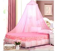 BAIYSFFG Dome Mosquito Net,Mosquito Net for Bed,Mosquito Net without Door,Double Bed Mosquito Net,Mosquito Proof,Indoor,Outdoor,Camping, Afternoon Tea and Canopy at Home (Pink)