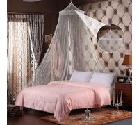 BAIYSFFG Dome Mosquito Net, Mosquito Proof, White, Romantic Style, Indoor/Outdoor, Double Bed Size