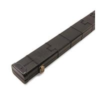 BAIZE MASTER 1 Piece Patch Deluxe Plastic Ends Snooker Pool Cue Case - Holds 2 One Piece Cues