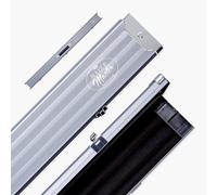 BAIZE MASTER 1 Piece PRO LINE Aluminium Luxury Snooker and Pool Case with Metal Ends - Holds 3 x One Piece Cues (Grey)