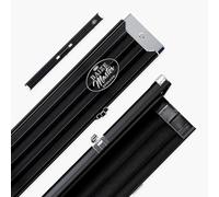 BAIZE MASTER 1 Piece PRO LINE Aluminium Luxury Snooker and Pool Case with Metal Ends - Holds 3 x One Piece Cues (Black)