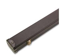BAIZE MASTER 3/4 Luxury Black Snooker & Pool Cue Case with Plastic Ends and Embroidered Logo