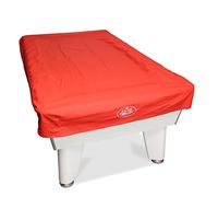 BAIZE MASTER 7ft Fitted Leatherette Pool Table Cover - For 7 Foot Tables - Protects Against Sunlight, Spills & Dust (Red)