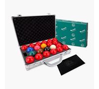 BAIZE MASTER Aramith Premier Snooker Balls Set - 2 1/16" (52.5mm) - Full Set of 22 Balls with 15 Reds - Phenolic Resin - Includes Microfibre Cleaning Towel (Ball Case and Cue Towel)