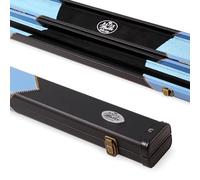 BAIZE MASTER Arrow 1 Piece 2 Slot Snooker Pool Cue Case with Plastic Ends - Holds 2 Cues (Sky Blue)