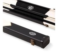 BAIZE MASTER Arrow 1 Piece 2 Slot Snooker Pool Cue Case with Plastic Ends - Holds 2 Cues (White)
