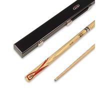 BAIZE MASTER BCE Mark Selby RED CLASSIC ASH 57 Inch Weight Adjustable 2pc Snooker Cue & Hard Case Set - 9.5mm Tip