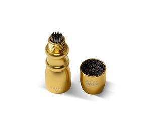 BAIZE MASTER BLACK BOWTIE 3 in 1 Snooker Pool Cue Tip Tool with Shaper Tapper and Aerator Perfect for Shaping or Repair of Cue Tips (Gold)