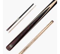 BAIZE MASTER Blackline Classic 57 Inch 2 Piece Centre Joint Heavy Weight Snooker and Pool Cue with Ash Shaft and Ebony Style Butt 9.5mm Layered Pro Leather Tip (Crimson)
