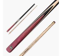 BAIZE MASTER Blackline Classic 57 Inch 2 Piece Centre Joint Heavy Weight Snooker and Pool Cue with Ash Shaft and Ebony Style Butt 9.5mm Layered Pro Leather Tip (Purpleheart)