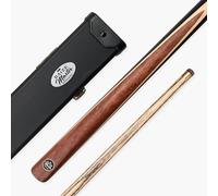 Baize Master Blackline Classic 57 Inch 2 Piece Centre Joint Heavy Weight Snooker and Pool Cue with Ash Shaft and 9.5mm Layered Leather Tip (Rosewood Cue with Baize Master Hard Case)