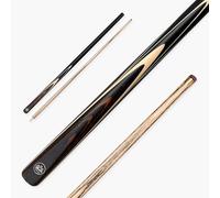BAIZE MASTER BLACKLINE ELITE 57 Inch 2 Piece Centre Joint Heavy Weight Snooker and Pool Cue with Ash Shaft and Ebony Style Butt 9.5mm Layered Pro Leather Tip (Copper)
