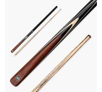 BAIZE MASTER BLACKLINE ELITE 57 Inch 2 Piece Centre Joint Heavy Weight Snooker and Pool Cue with Ash Shaft and Ebony Style Butt 9.5mm Layered Pro Leather Tip (Rosewood)