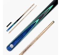BAIZE MASTER Blue Admiral Limited-Edition 57 Inch 2 Piece Centre Joint Professional Ash Snooker Pool Cue 9.5mm Pro-Impact Medium Tip