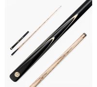 BAIZE MASTER Centurion 58 Inch ¾ Joint Snooker and Pool Cue with 9.5mm Pro Impact Hybrid Medium Tip (Black)