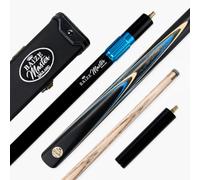 BAIZE MASTER Centurion 58 Inch ¾ Joint Snooker and Pool Cue with 9.5mm Pro Impact Hybrid Medium Tip, Marine