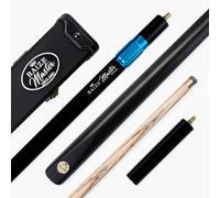 BAIZE MASTER Centurion 58 Inch ¾ Joint Snooker and Pool Cue with 9.5mm Pro Impact Hybrid Medium Tip, Raven