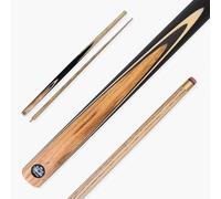 BAIZE MASTER Challenger 57 Inch 2 Piece Centre Joint Snooker Pool Cue 9.3mm Pro Leather Tip (Walnut Maple)