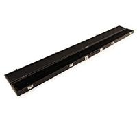 BAIZE MASTER Classic Attaché Batten ¾ Joint Snooker Cue Case - Traditional Design with Removable Divider - Holds 1 x ¾ Joint Cue + Extensions