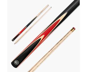 BAIZE MASTER Crucible 2 Piece Snooker & Pool Cue with 9.5mm Pro Tip (Red)