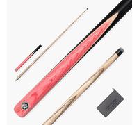 BAIZE MASTER Crusher 57 Inch ¾ Joint English Pool Break Cue with Phenolic Ferrule, Ash Shaft and Ebony Style Butt - 11mm Tip - For Breaking Only - Free Microfibre Cue Towel (Pink)