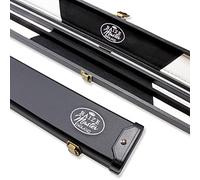 BAIZE MASTER DELUXE ¾ Snooker Cue Case With Black and White Interior and Tough Plastic Ends - Pool Cue Case for ¾ Joint Cues - Max Shaft Length 114cm
