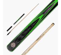 BAIZE MASTER G14 Gold Series 58 Inch EMPEROR Snooker Cue Hand Made ¾ Jointed Professional Ebony Snooker Pool Cue with 9.5mm Tip and 6 Inch Mini Butt Extension (Green)