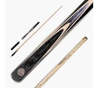 BAIZE MASTER G14 Gold Series 58 Inch EMPEROR Snooker Cue Hand Made ¾ Jointed Professional Ebony Snooker Pool Cue with 9.5mm Tip and 6 Inch Mini Butt Extension (Maple)