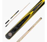 BAIZE MASTER G14 Gold Series 58 Inch EMPEROR Snooker Cue Hand Made ¾ Jointed Professional Ebony Snooker Pool Cue with 9.5mm Tip and 6 Inch Mini Butt Extension (Yellow)