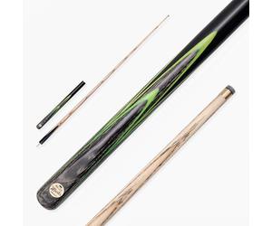 BAIZE MASTER G14 Gold Series 58 Inch EMPEROR Snooker Cue Hand Made ¾ Jointed Professional Ebony Snooker Pool Cue with 9.5mm Tip and 6 Inch Mini Butt Extension (Green)