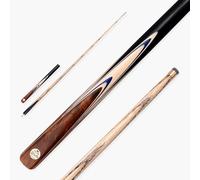 BAIZE MASTER Gold Series MARKSMAN 57 Inch ¾ Joint Professional English Pool Cue with 8.5mm Blue Pressed Tip, Premium Ash Shaft and Ebony Style Butt (Maple)