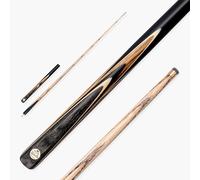 BAIZE MASTER Gold Series MARKSMAN 57 Inch ¾ Joint Professional English Pool Cue with 8.5mm Blue Pressed Tip, Premium Ash Shaft and Ebony Style Butt (Vintage)
