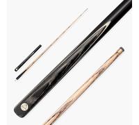 BAIZE MASTER Gold Series MARKSMAN 57 Inch ¾ Joint Professional English Pool Cue with 8.5mm Blue Pressed Tip, Premium Ash Shaft and Ebony Style Butt (Grey)