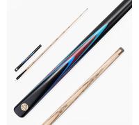 BAIZE MASTER JUNIOR MARKSMAN 52 Inch ¾ Joint Professional English Pool Cue with 9mm Blue Pressed Tip - Ideal for Young Players or for Space Restricted Areas (G11 Cue and Case Set)