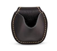 BAIZE MASTER Luxury Leather Snooker and Pool Chalk Pouch - Belt Clip Holder for Cue Chalk